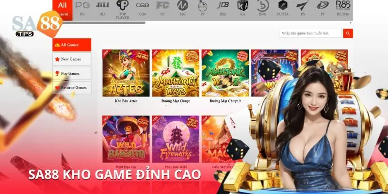 Khám phá thế giới game đa dạng và hấp dẫn tại SA88